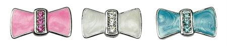 3-8" Enamel Bow Charm Turquoise 3-8" (10mm)