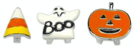 3-8" (10mm) Halloween Slider Charms Pumpkin 3-8" (10mm)