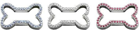 3-4" Slider Bone Charm Clear 3-4" (18mm)