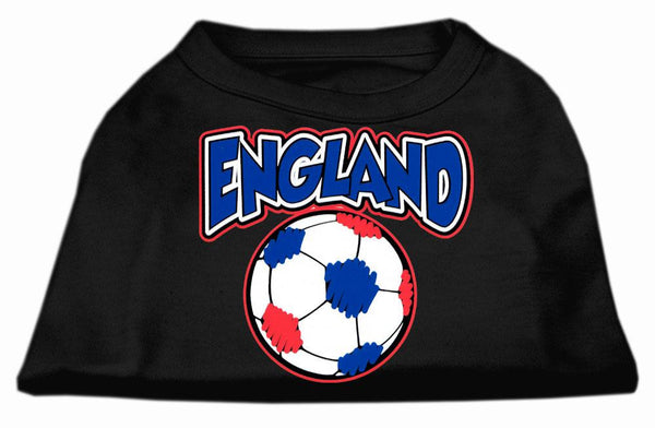 England Soccer Screen Print Shirt Black XL (16)