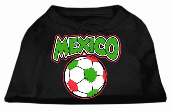 Mexico Soccer Screen Print Shirt Black 6x (26)