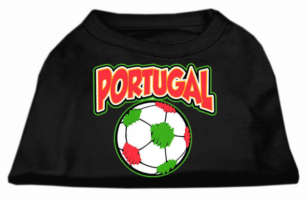 Portugal Soccer Screen Print Shirt Black XL (16)