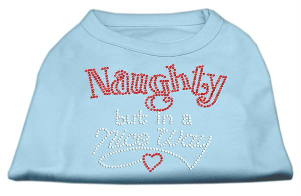 Naughty But Nice Rhinestone Shirts Baby Blue S (10)