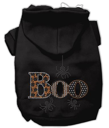 Boo Rhinestone Hoodies Black XXXL(20)