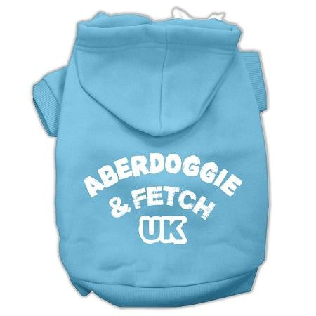 Aberdoggie UK Screenprint Pet Hoodies Baby Blue Size XS (8)