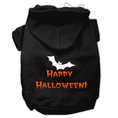 Happy Halloween Screen Print Pet Hoodies Black XXXL (20)