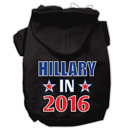 Hillary in 2016 Election Screenprint Pet Hoodies Black Size M (12)