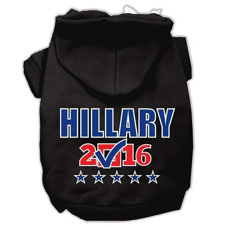 Hillary Checkbox Election Screenprint Pet Hoodies Black Size XS (8)