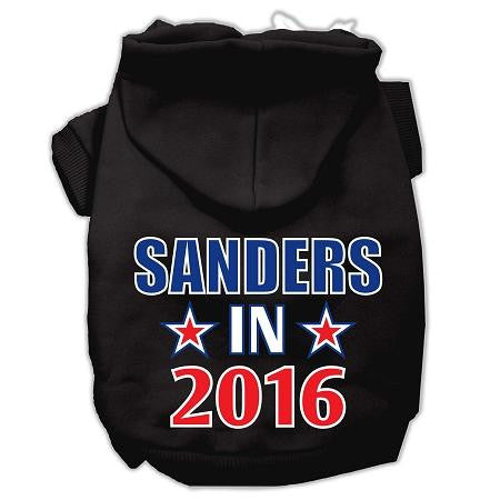 Sanders in 2016 Election Screenprint Pet Hoodies Black Size XS (8)