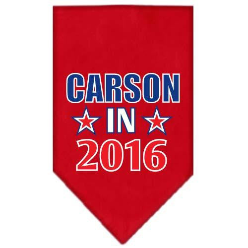 Carson in 2016 Election Screenprint Bandana Red Large