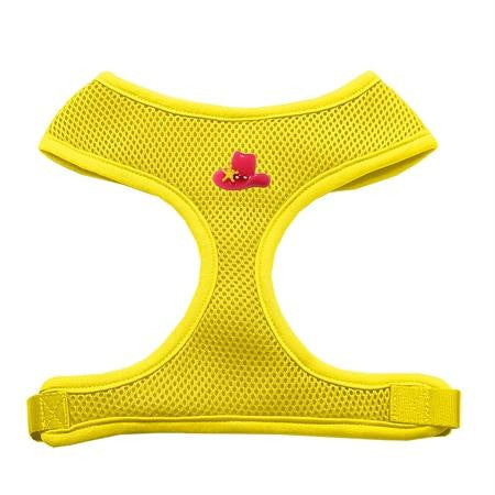 Pink Cowboy Hat Chipper Yellow Harness Medium