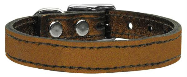 Plain Metallic Leather Bronze 14