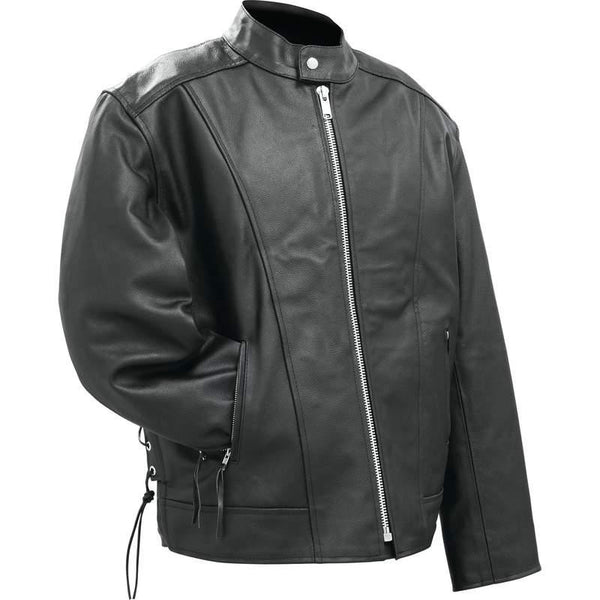 Rocky Mountain Hides Solid Genuine Buffalo Leather Motorcycle Cruiser Jacket- 3x