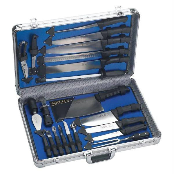 Slitzer Germany 22pc Professional Chefs Cutlery Set In Case