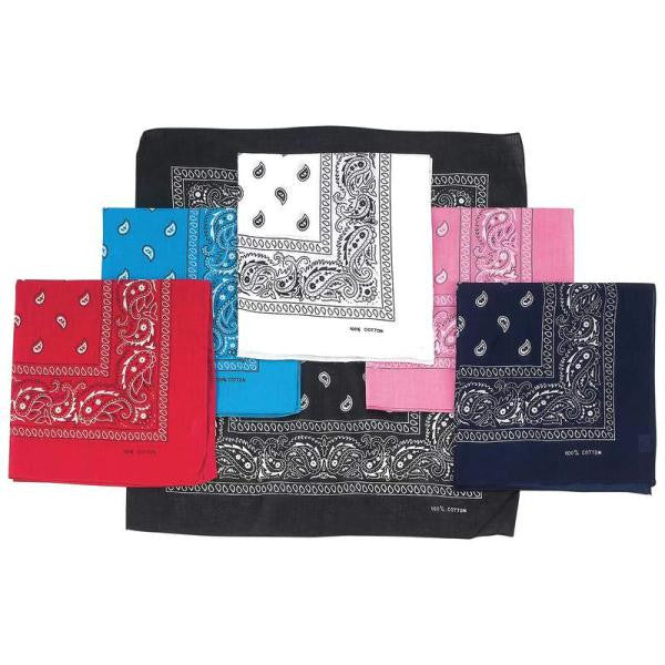 Diamond Plate 6pc Paisley Print Bandana Set