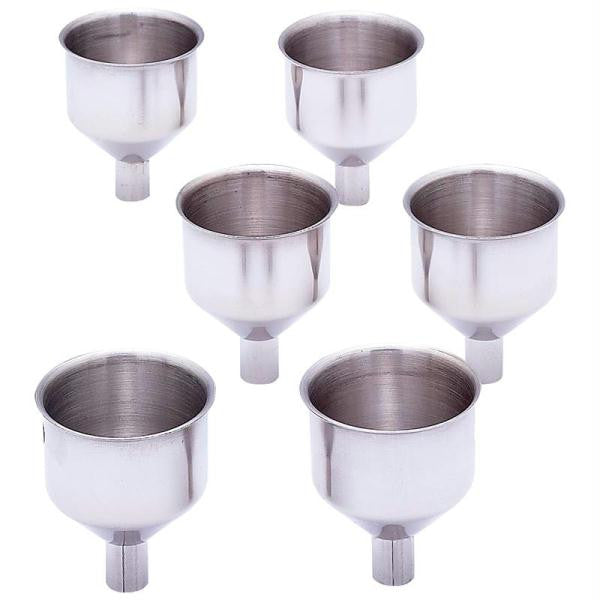 Maxam 6pc Stainless Steel Flask Funnel Set