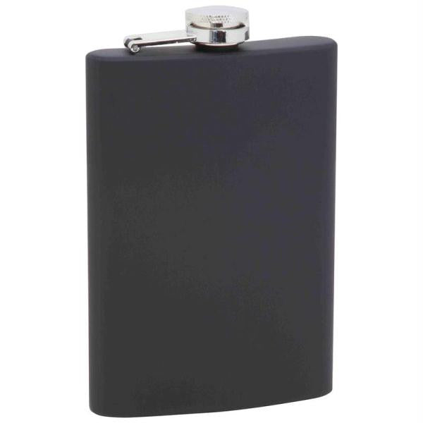 Maxam 8oz Stainless Steel Flask- Blk