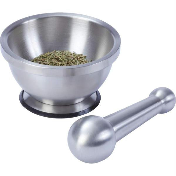 Maxam Stainless Steel Mortar And Pestle