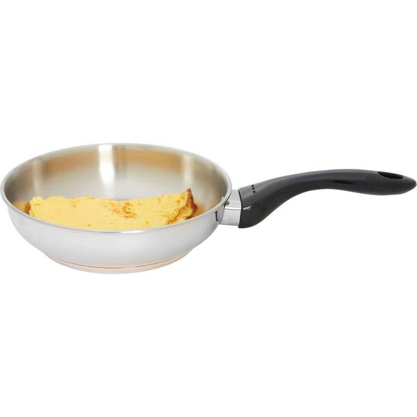 Precise Heat 8-1-4" 12-element T304 Stainless Steel Omelet Pan With Thermal Copper Disk