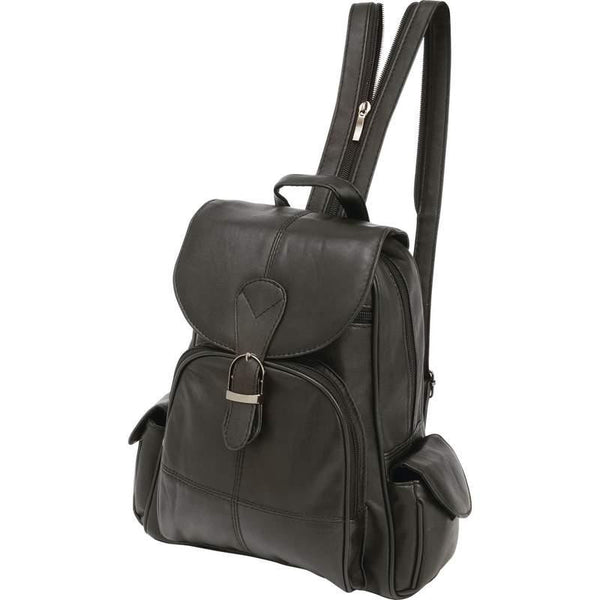 Embassy Solid Genuine Lambskin Leather Backpack