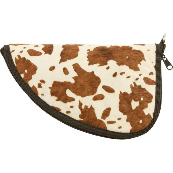 Classic Safari Solid Genuine Leather Pistol Rug With Calf Hair- 1-4 In Cowskin Pistol Rug