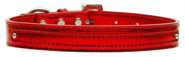 3-8" (10mm) Metallic Two Tier Collar Red Large