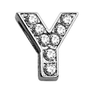 3-8" Clear Bling Letter Sliding Charms Y .