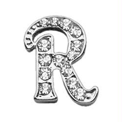 3-8" Clear Script Letter Sliding Charms R .