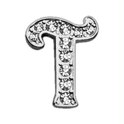 3-8" Clear Script Letter Sliding Charms T .