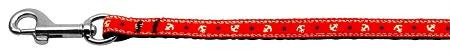 Anchors Nylon Ribbon Leash Red 3-8 wide 6ft Long