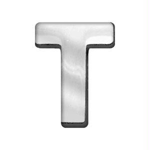 3-4" (18mm) Chrome Letter Sliding Charms T 3-4'' (18mm)