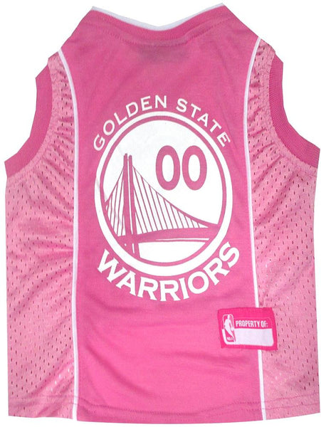 Golden State Warriors Pink Dog Jersey XS