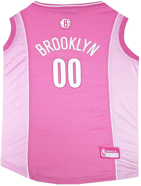 Brooklyn Nets Pink Dog Jersey Large