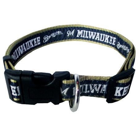 Milwaukee Brewers Dog Collar Medium