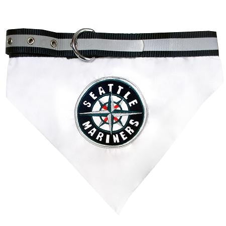 Seattle Mariners Dog Bandana Collar Medium