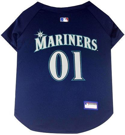 Seattle Mariners Baseball Dog Jersey XS