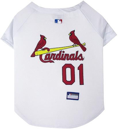 St. Louis Cardinals Baseball Dog Jersey Medium