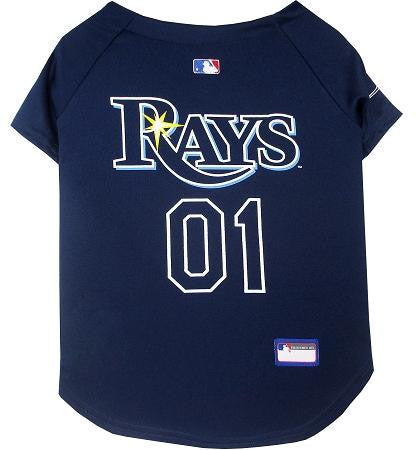 Tampa Bay Rays Baseball Dog Jersey Medium