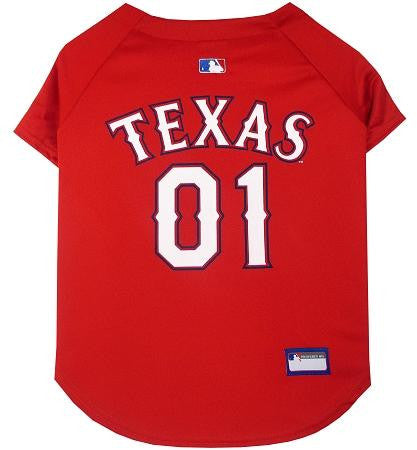 Texas Rangers Baseball Dog Jersey Medium