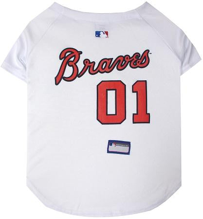 Atlanta Braves Baseball Dog Jersey Small