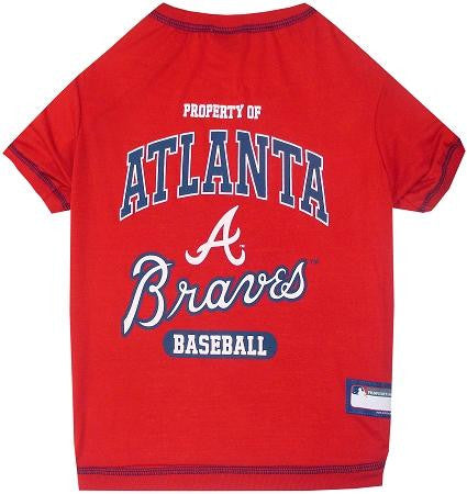 Atlanta Braves Baseball Dog Shirt Large