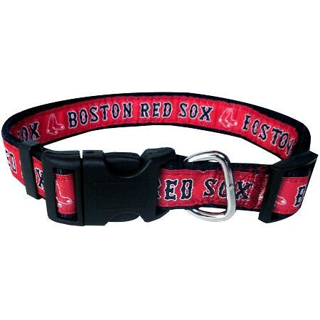 Boston Red Sox Dog Collar Large