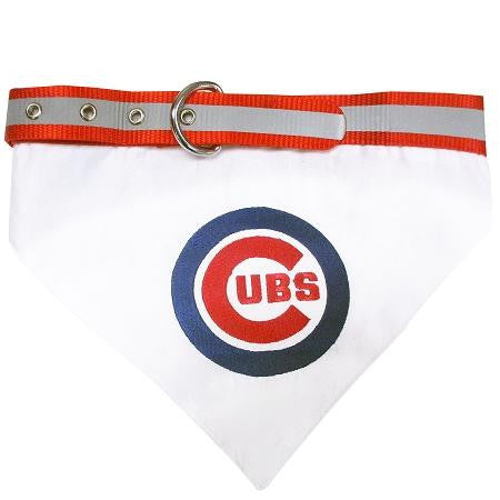 Chicago Cubs Dog Bandana Collar Small