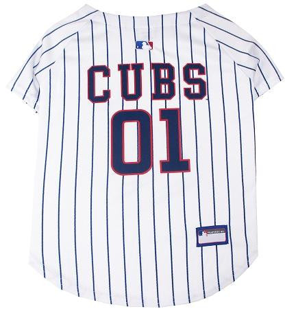 Chicago Cubs Baseball Dog Jersey Medium