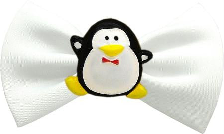 Penguin Chipper White Pet Bow Tie