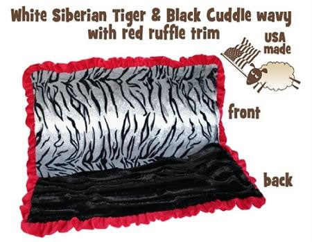 White Siberian Tiger Full Size Pet Blanket