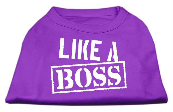 Like a Boss Screen Print Shirt Purple XXL (18)