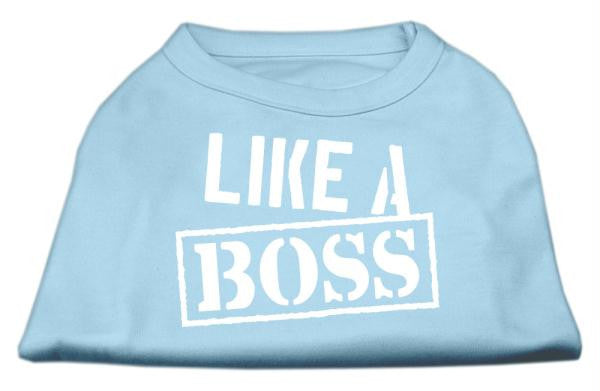 Like a Boss Screen Print Shirt Baby Blue XXXL (20)