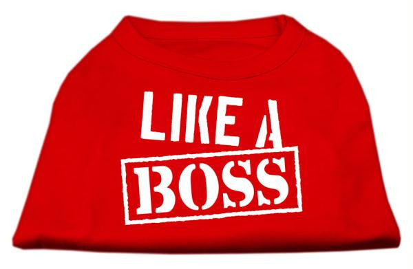 Like a Boss Screen Print Shirt Red XXXL (20)