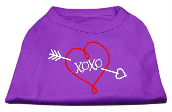 XOXO Screen Print Shirt Purple XS (8)